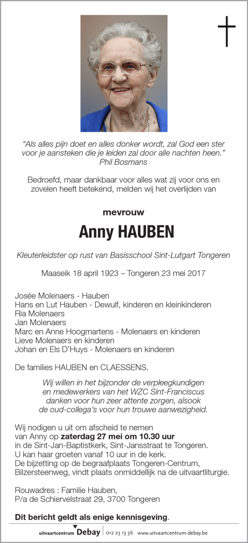 Anny HAUBEN