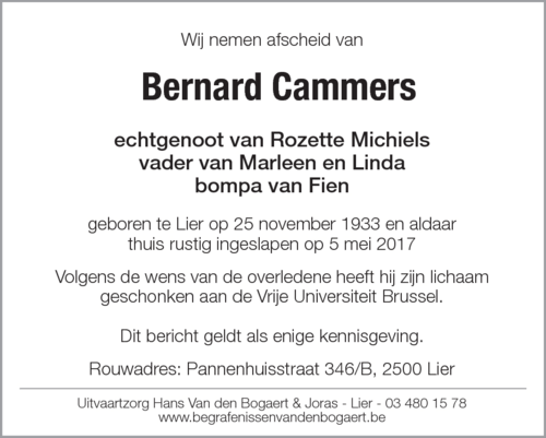 Bernard Cammers
