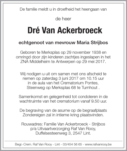 Dré Van Ackerbroeck