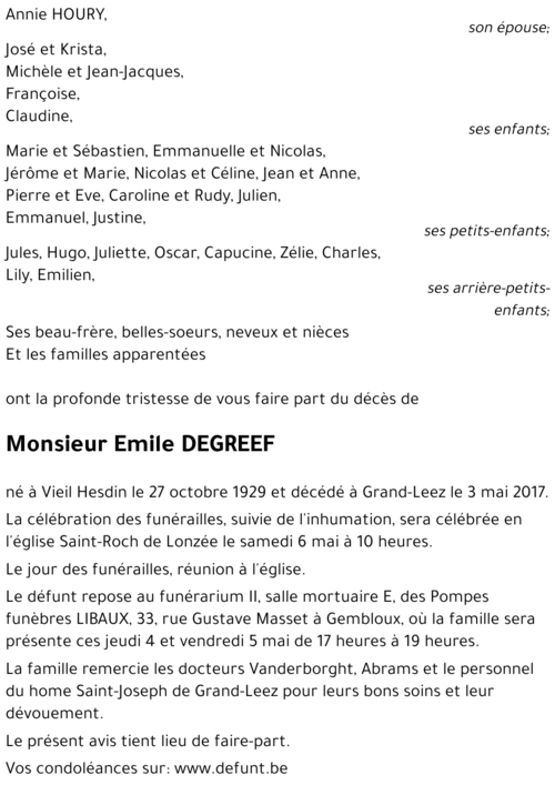 Emile DEGREEF