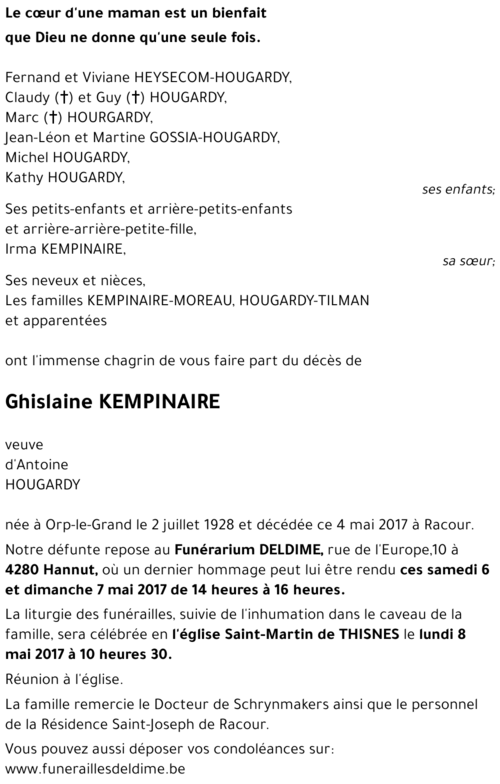 Ghislaine KEMPINAIRE