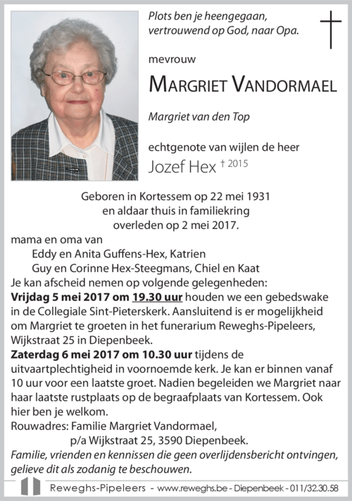 Margriet Vandormael