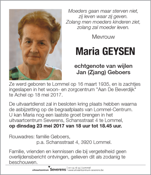 Maria Geysen