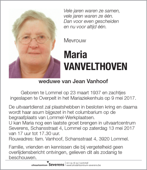 Maria Vanvelthoven