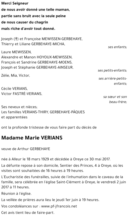 Marie VERIANS
