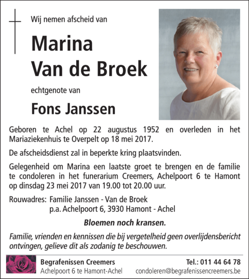 Marina Van de Broek