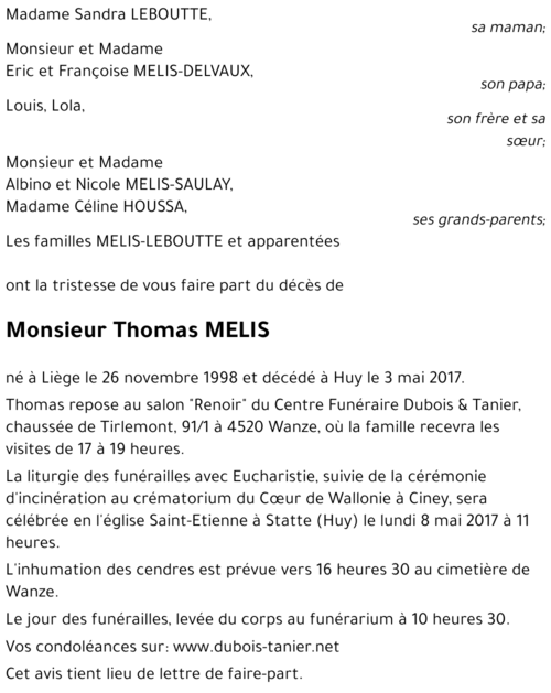 Thomas MELIS