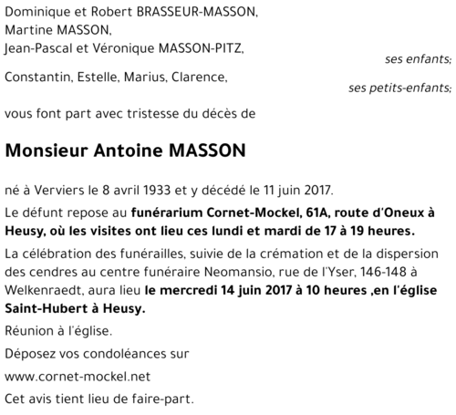 Antoine MASSON