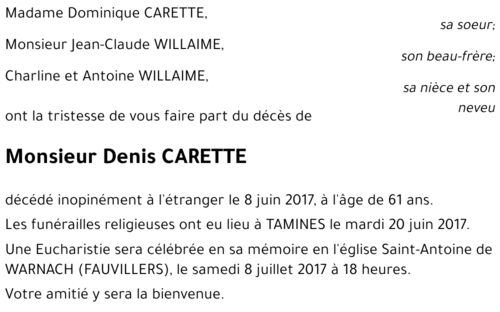 Denis CARETTE