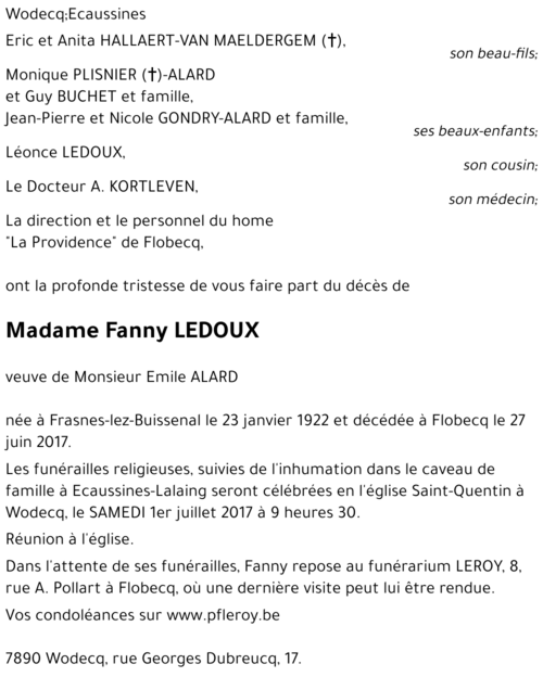Fanny LEDOUX