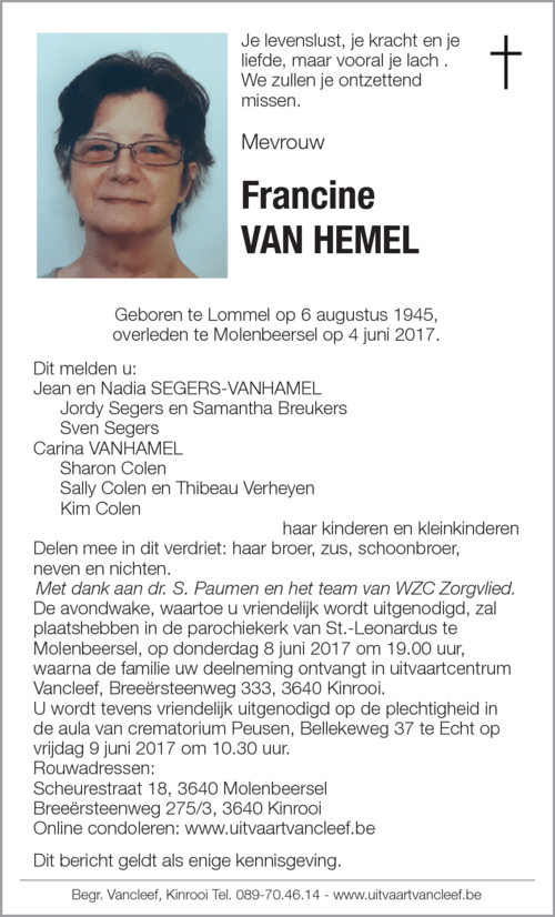 Francine Van Hemel