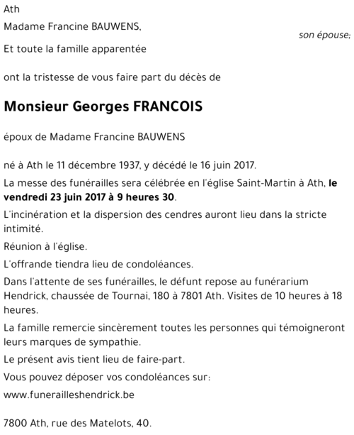 Georges FRANCOIS