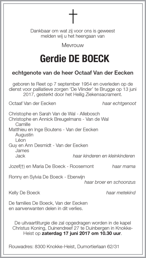 Gerdie DE BOECK
