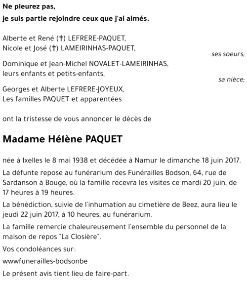 Hélène PAQUET