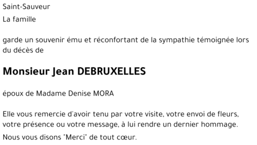 Jean DEBRUXELLES