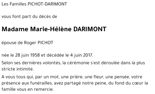 Marie Hélène DARIMONT