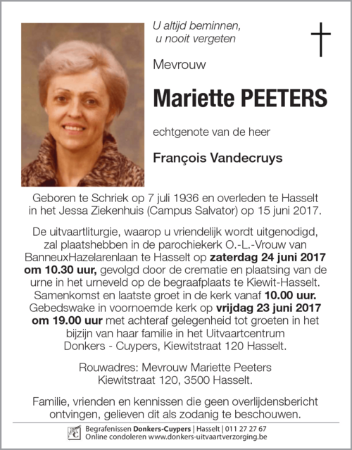 Mariette Peeters