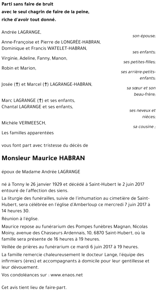 Maurice HABRAN