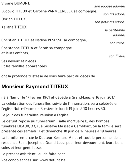 Raymond TITEUX