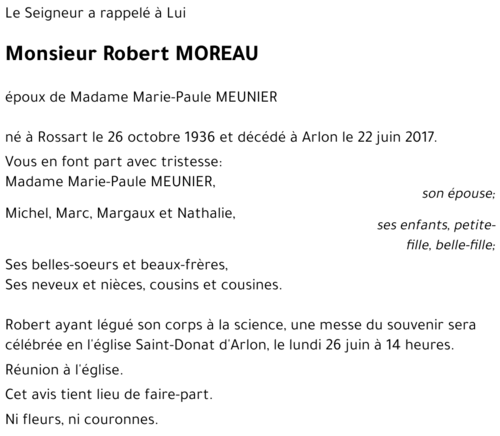 Robert MOREAU