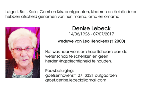 Denise Lebeck