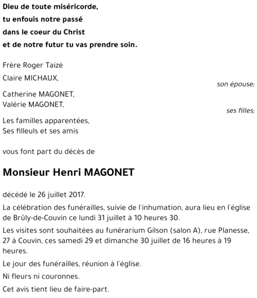 Henri MAGONET