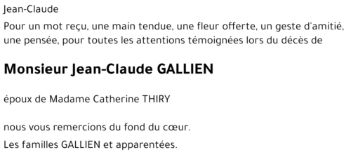 Jean-Claude GALLIEN
