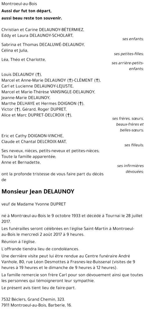 Jean DELAUNOY