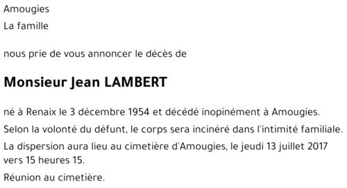 Jean LAMBERT