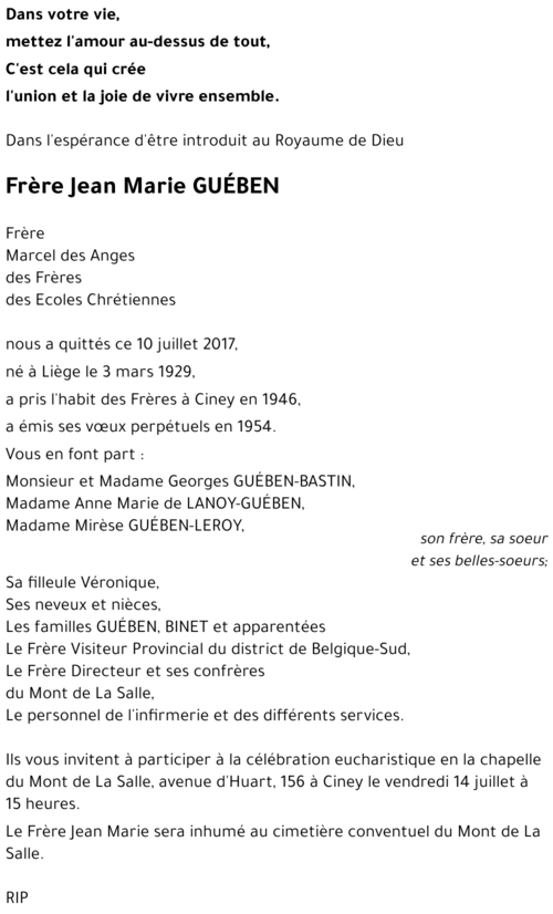 Jean Marie GUéBEN