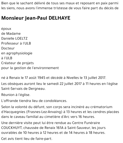 Jean-Paul DELHAYE