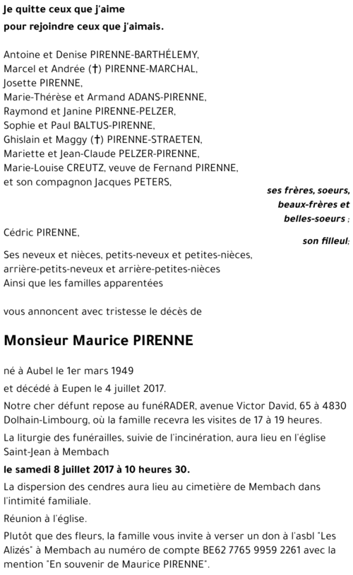Maurice PIRENNE