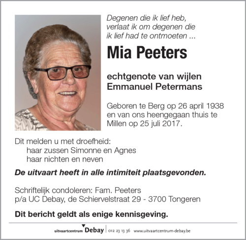 Mia Peeters