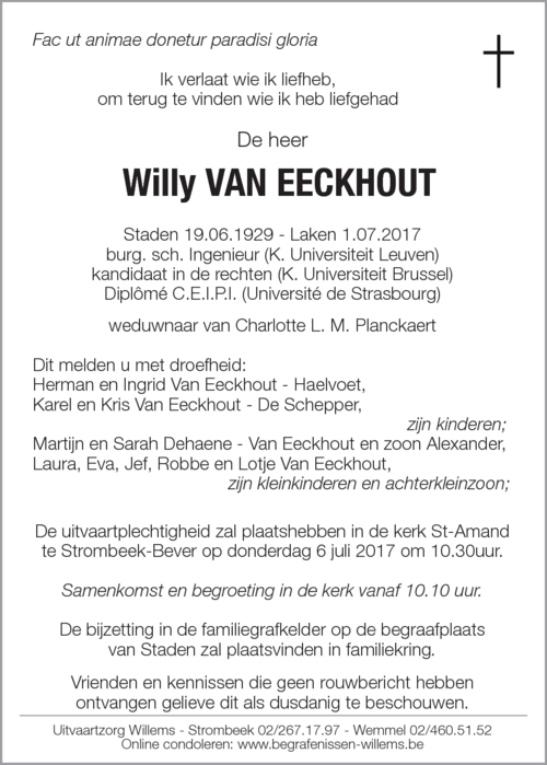 Willy Van Eeckhout
