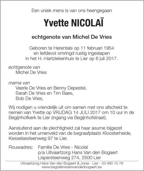Yvette Nicolaï