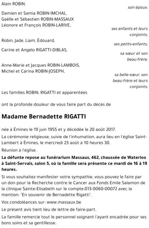 Bernadette RIGATTI
