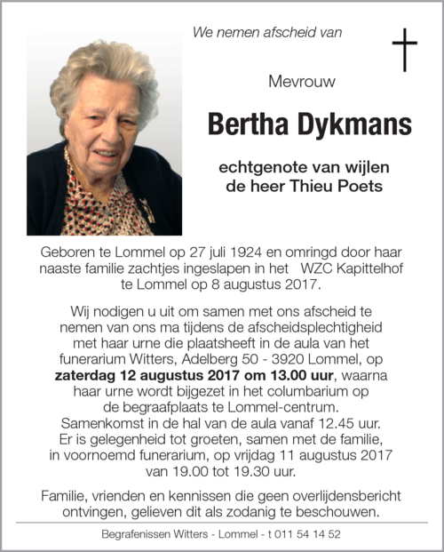 Bertha Dykmans