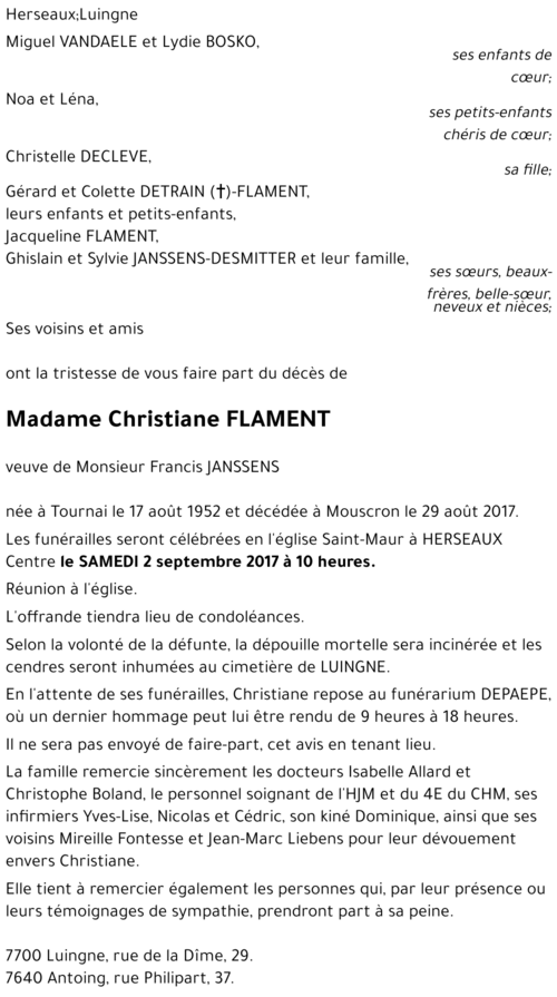 Christiane FLAMENT