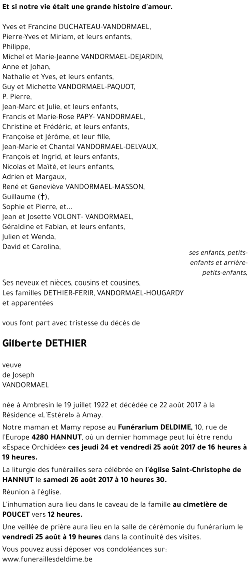 Gilberte DETHEIR