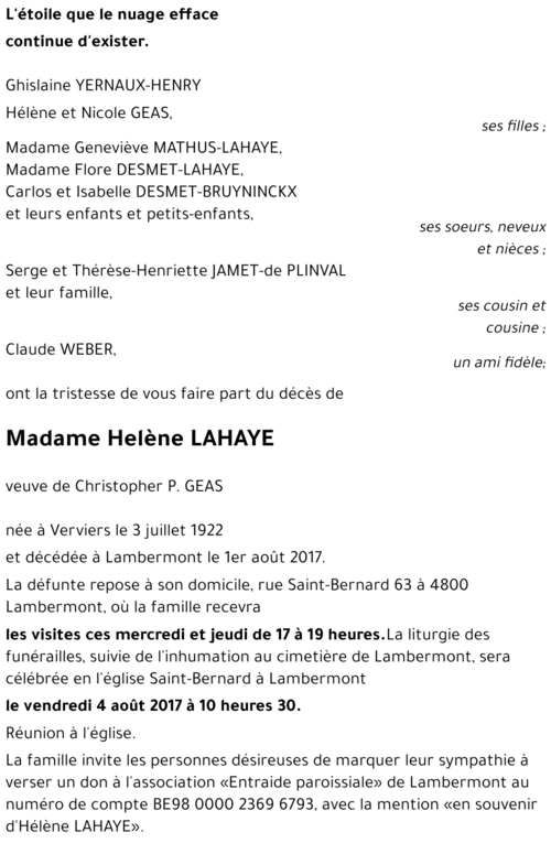 Helène LAHAYE