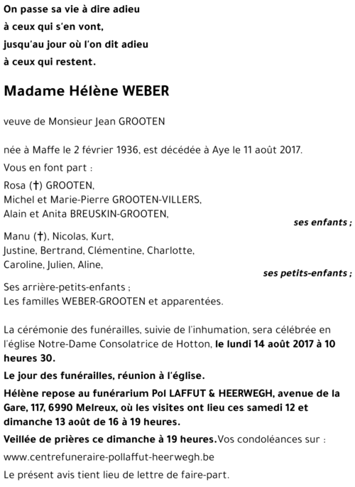 Hélène WEBER