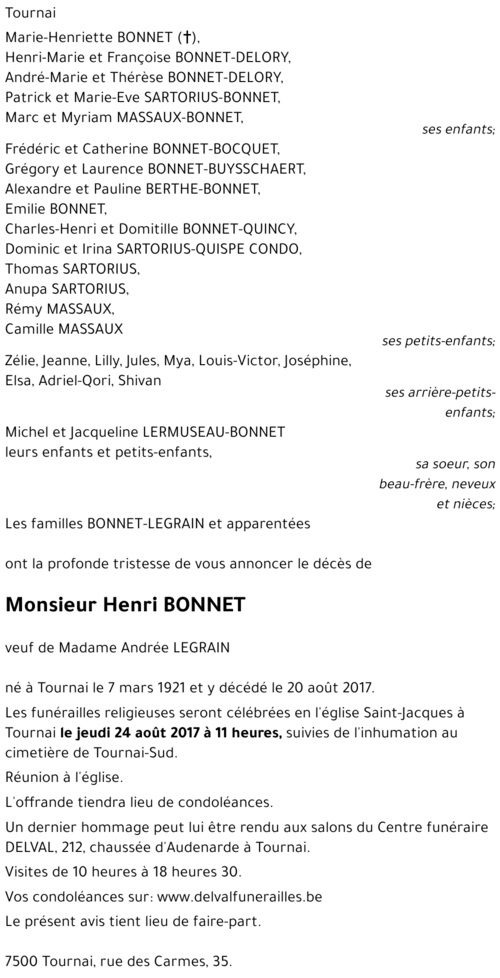 Henri BONNET