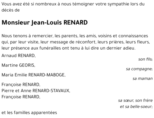 Jean-Louis RENARD
