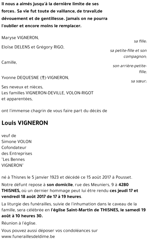 Louis VIGNERON