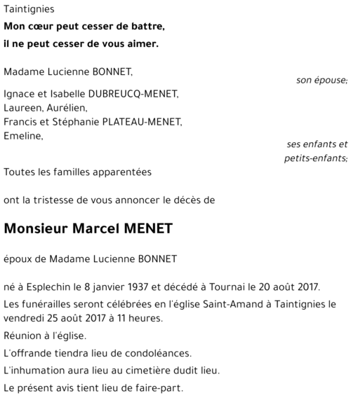 Marcel MENET