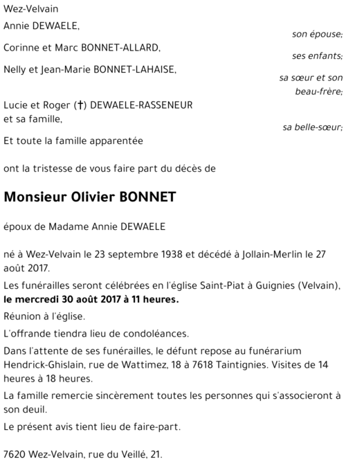 Olivier BONNET