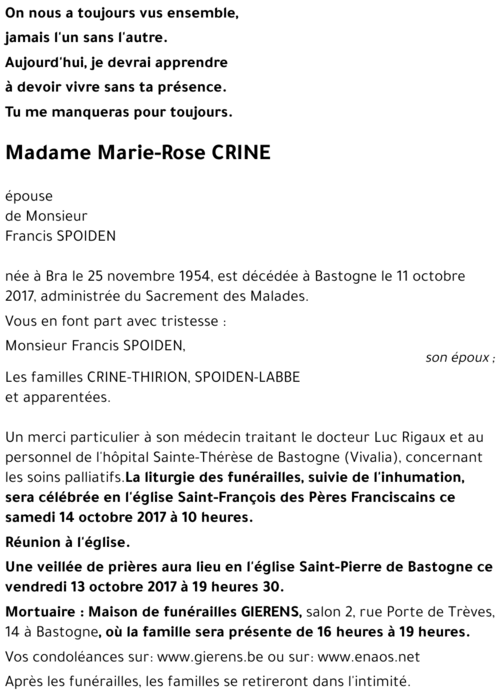 Marie-Rose CRINE