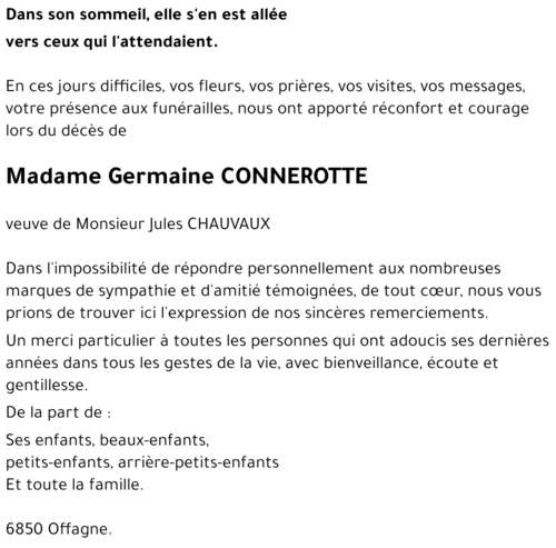Germaine CONNEROTTE
