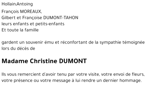 Christine DUMONT