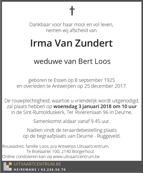 Irma Van Zundert
